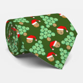 クリスマスバスケットボールツリーサンタハッツ ネクタイ (ロール)