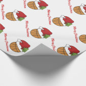 クリスマスバスケットボール ラッピングペーパー (角)