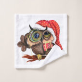 クリスマスバスタオオルセットベビーフクロウ贈答品 バスタオルセット (ウォッシュタオル)
