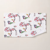 クリスマスバスタオオルセット猫のニャー バスタオルセット (ハンドタオル)