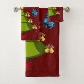 クリスマスバスタオオルセット、クリスマスツリー バスタオルセット (インサイチュ)