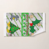 クリスマスバスタオオルセット,ネズミ バスタオルセット (ハンドタオル)