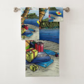 クリスマスバスタオオルセット、ビーチバム小妖精や小人 バスタオルセット (インサイチュ)