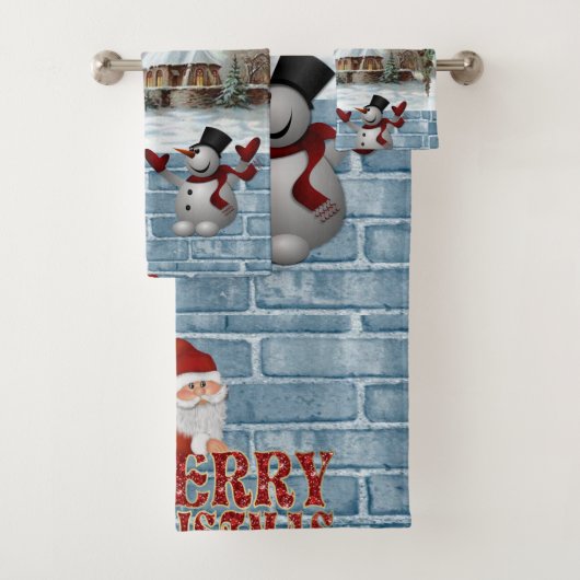 クリスマスバスタオオルセット、メリークリスマス バスタオルセット (インサイチュ)