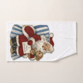 クリスマスバスタオオルセット，ヴィンテージ バスタオルセット (ハンドタオル)