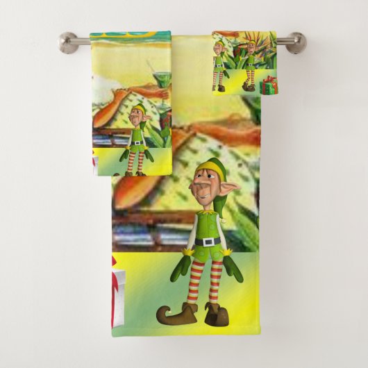 クリスマスバスタオオルセット、夏のビーチバムサンタ バスタオルセット (インサイチュ)