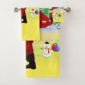 クリスマスバスタオオルセット、夏のビーチバムサンタ バスタオルセット (インサイチュ)