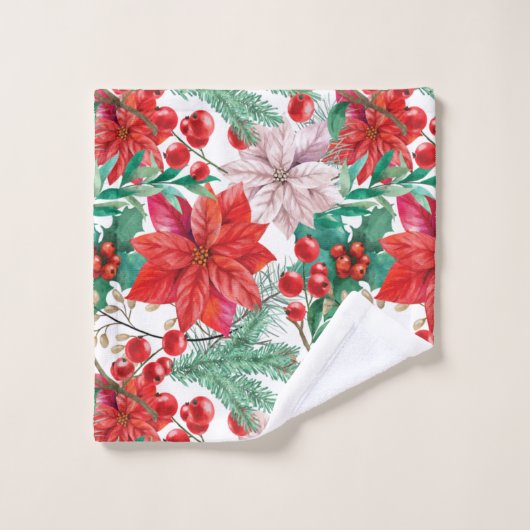 クリスマスバスルームの壁の装飾 ウォッシュタオル (ウォッシュタオル)