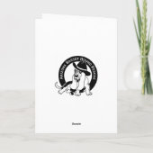 クリスマスバセット犬幸せなHowlidays! シーズンカード (裏面)