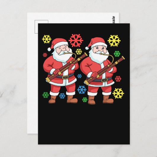 クリスマスバソーンストギフトメンオーケストラ ポストカード (正面/裏面)