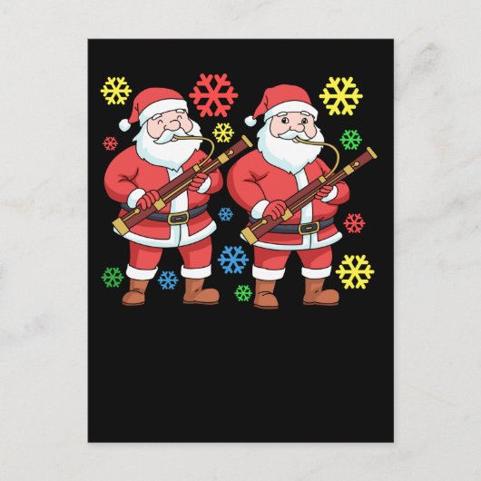 クリスマスバソーンストギフトメンオーケストラ ポストカード (正面)