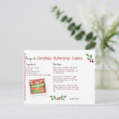 クリスマスバタークリスクッキー ポストカード (スタンド正面)