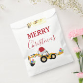 クリスマスバックホー建築トラック フェイバーバッグ (封をした状態)
