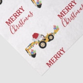 クリスマスバックホー建築トラック 薄葉紙 (詳細)