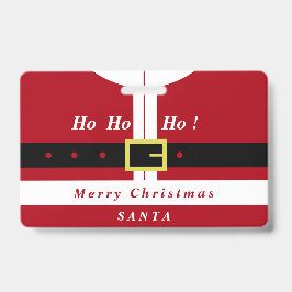 クリスマスバッジサンタクロースカスタムギフトお名前 バッジ