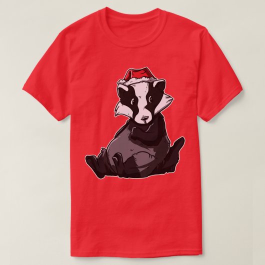クリスマスバッジャー Tシャツ (デザイン正面)