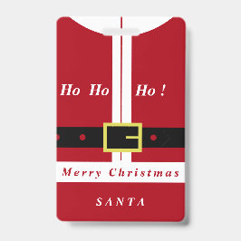 クリスマスバッジ あなたの名前 サンタクロース ギフト バッジ