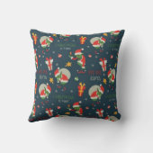 クリスマスバッド小妖精や小人 クッション (裏面)