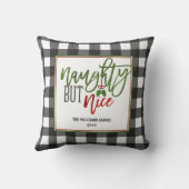 クリスマスバッファローのプレイドいけながニース クッション (裏面)