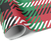 クリスマスバッファローチェックタータンチェックギンガムプレイド ラッピングペーパー (ロールコーナー)