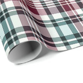 クリスマスバッファローパターンシンプルのストライプ ラッピングペーパー (ロールコーナー)