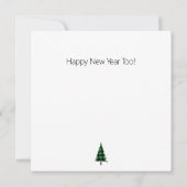 クリスマスバッファロープリント格言クリスマスカード (裏面)