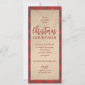 クリスマスバッファロープレイドパーティー 招待状 (正面)