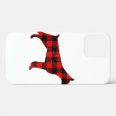 クリスマスバッファロープレイドベルマン Case-Mate iPhoneケース (裏面 (横))