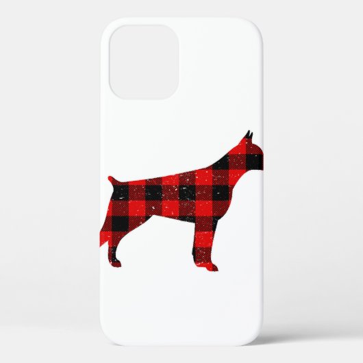 クリスマスバッファロープレイドベルマン Case-Mate iPhoneケース (裏面)