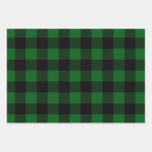 クリスマスバッファロープレイドラッピング紙 ラッピングペーパーシート (正面2)