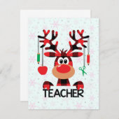 クリスマスバッファロープレイド先生 サンキューカード (正面/裏面)