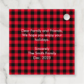 クリスマスバッファロープレイド フェイバータグ (裏面)