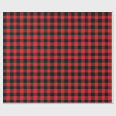 クリスマスバッファロープレイド ラッピングペーパー (フラット)