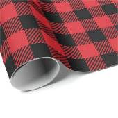 クリスマスバッファロープレイド ラッピングペーパー (ロールコーナー)