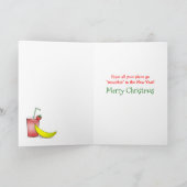 クリスマスバナナおもしろいナ シーズンカード (内部)