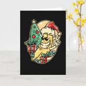 クリスマスバナナ カード (黄色い花)