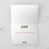 クリスマスバニーのグリーティングカード カード (内部)