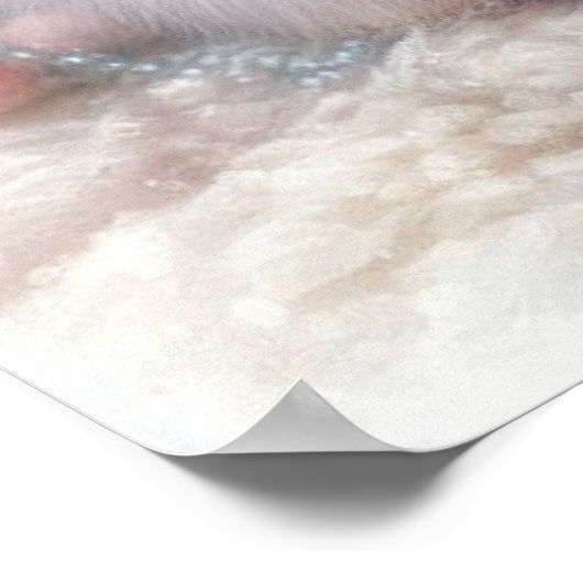 クリスマスバニーのポスター ポスター (角)