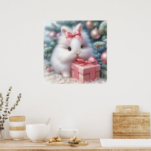 クリスマスバニーのポスター ポスター (キッチン)