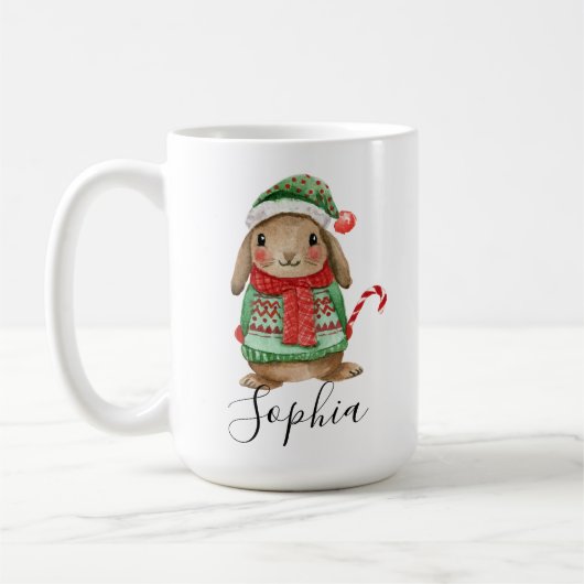 クリスマスバニーマグ コーヒーマグカップ (左)