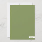 クリスマスバニー飾ラビットの木の雪カード 招待状 (裏面)