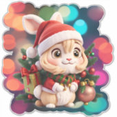 クリスマスバニー シール (正面)