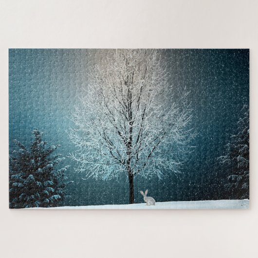 クリスマスバニー ジグソーパズル (横)