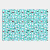 クリスマスバニー ラッピングペーパーシート (正面2)