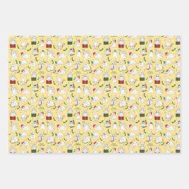 クリスマスバニー ラッピングペーパーシート