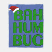 クリスマスバフマフシャツアート – クリスマスフマフサンタ フリースブランケット (正面)