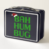 クリスマスバフマフシャツアート – クリスマスフマフサンタ メタルランチボックス (正面)