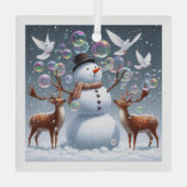 クリスマスバブルオーナメント ガラスオーナメント (裏面)