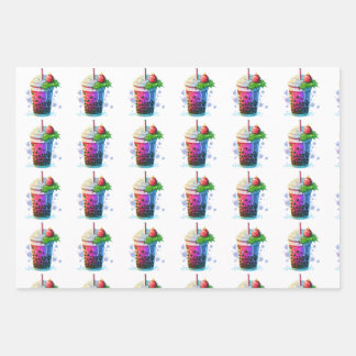 クリスマスバブルティーラッピング紙 ラッピングペーパーシート