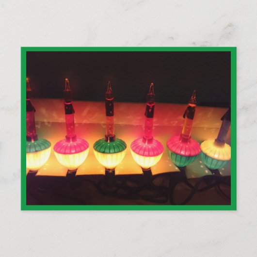 クリスマスバブルライト ポストカード (正面)